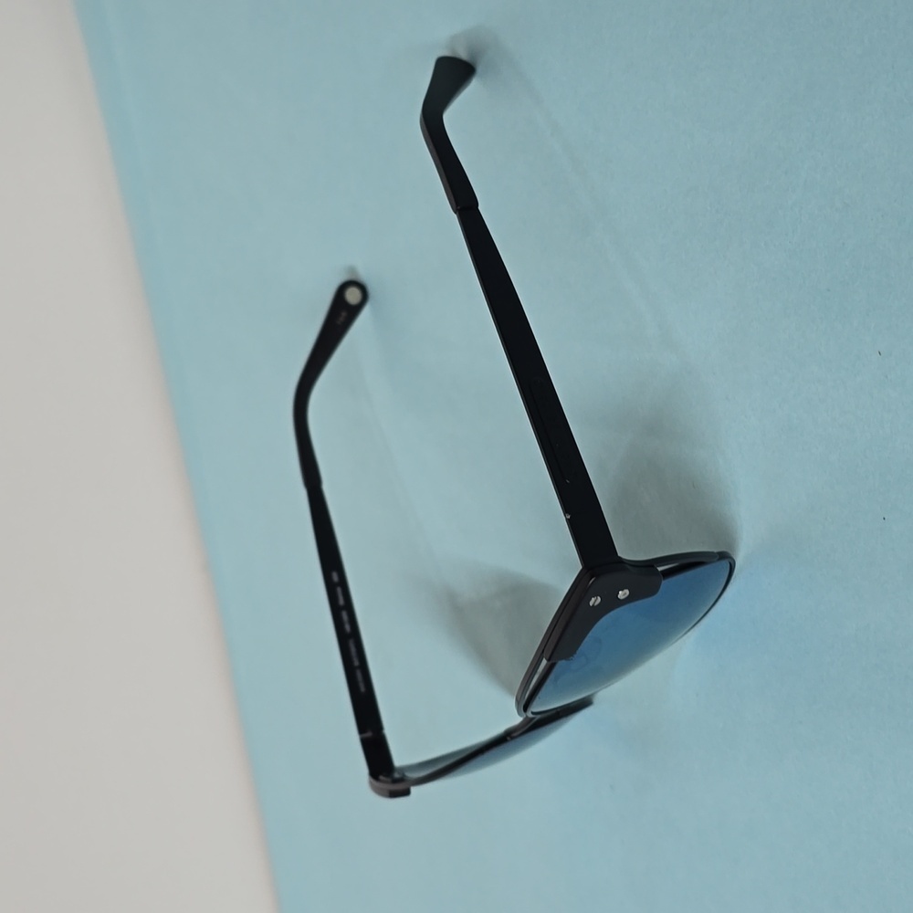 Henri Bendel Cat Eye Matte Black Blue Sunglasses - Picture 13 of 13